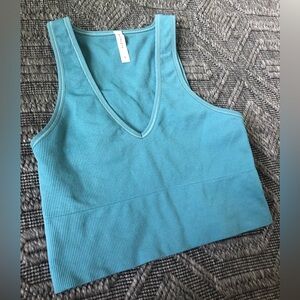 Athleta Aurora Crop Rib Tank